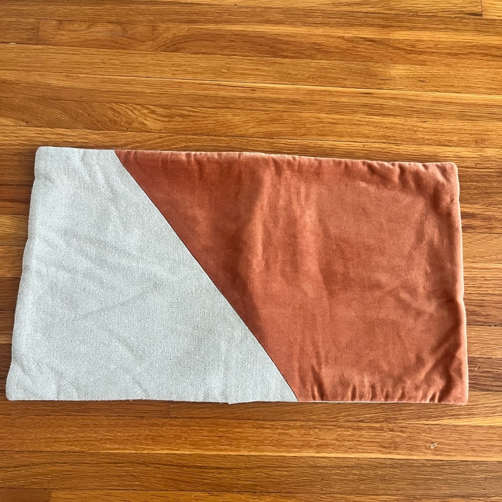 West Elm Decorative Pillow Cover/Beige and Copper